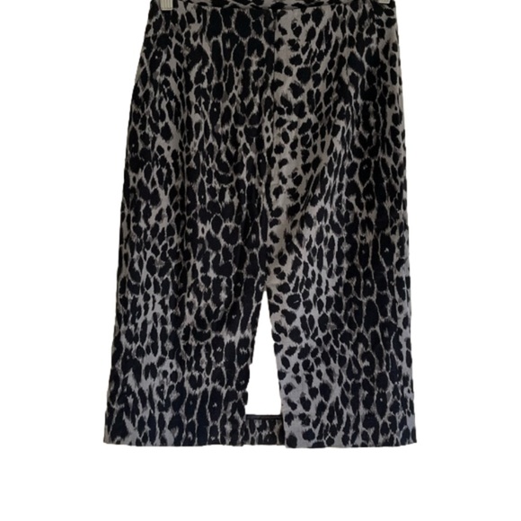 Express Pencil skirt design studio size 0 women’s leopard print black and gray - Picture 1 of 5